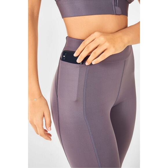 Fabletics High-Waisted UltraCool Spin Leggings in Lavender Color Size S/M - Picture 11 of 12